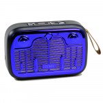 Wholesale Table Pro Shiny Radio Music Design Bluetooth Wireless Speaker with FM Radio, Micro SD, Flash Drive Slot, Built In Mic (Blue)