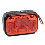 Wholesale Table Pro Shiny Radio Music Design Bluetooth Wireless Speaker with FM Radio, Micro SD, Flash Drive Slot, Built In Mic (Red)