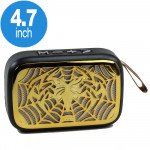 Wholesale Table Pro Shiny Spider Music Design Bluetooth Wireless Speaker with FM Radio, Micro SD, Flash Drive Slot, Built In Mic (Gold)