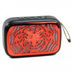 Wholesale Table Pro Shiny Spider Music Design Bluetooth Wireless Speaker with FM Radio, Micro SD, Flash Drive Slot, Built In Mic (Red)