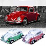 Wholesale Crystal Clear Beetle Style Design Taxi Car Portable Bluetooth Speaker WS1937 for Phone, Device, Music, USB (Yellow)