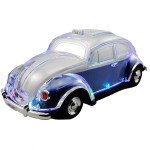 Wholesale Crystal Clear Beetle Style Design Taxi Car Portable Bluetooth Speaker WS1937 for Phone, Device, Music, USB (Blue)