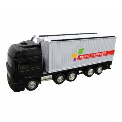 Music Express Semitrailer Truck Portable Bluetooth Speaker WS528 for Phone, Device, Music, USB (White)