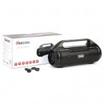 LED Light Boombox Sub-woofer Portable Wireless Bluetooth Speaker with Carry Handle BM02 (Black)