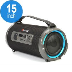 Loud Bass Shock Sub-woofer LED Portable Wireless Bluetooth Speaker K1202 (Black) Loud Bass Shock Sub-woofer LED Portable Wireless Bluetooth Speaker K1202 (Black)
