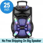 Wholesale Trolley Carry LED Portable Bluetooth Speaker with Microphone and Remote QSA1505 (Black)