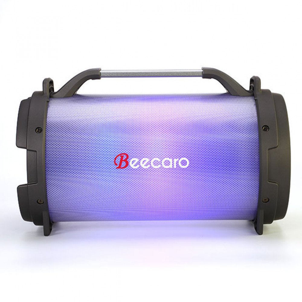 Wholesale Large LED Light Loud Bass Shock Sub-woofer Portable Wireless Bluetooth Speaker RX28 (Black)