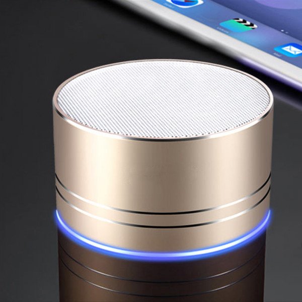 Wholesale Universal Portable Mini LED Bluetooth Speaker A2Pro (Champagne Gold)