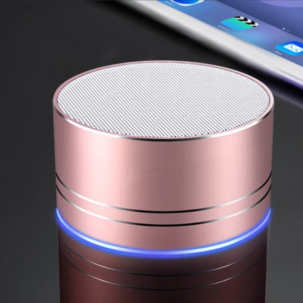 Wholesale Universal Portable Mini LED Bluetooth Speaker A2Pro (Rose Gold)