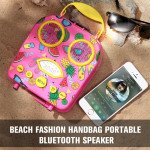Wholesale Loud Sound Portable Beach Handbag Bluetooth Speaker ATS-2018 (Pink Pineapple)
