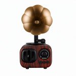 Wholesale Retro Classic Vintage Phonograph Recorder Player Design Portable Bluetooth Speaker B7 (Brown)