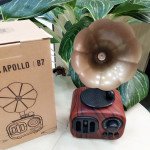 Wholesale Retro Classic Vintage Phonograph Recorder Player Design Portable Bluetooth Speaker B7 (Brown)