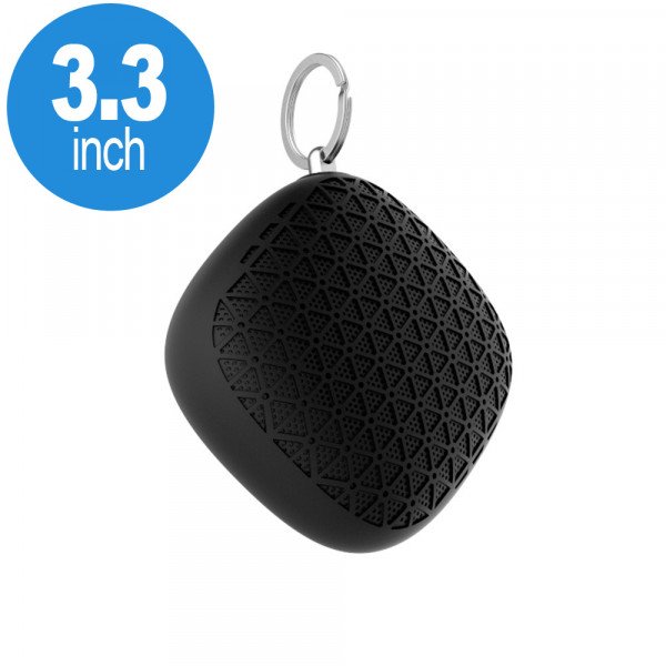 Wholesale Loud Small Cube Key Chain Style Portable Bluetooth Speaker B9 (Black)