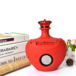 Wholesale Wine Bottle Shape Portable Bluetooth Speaker BS133 (Red)