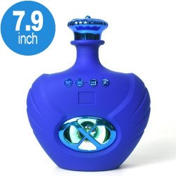 Wine Bottle Shape Portable Bluetooth Speaker BS133 (Blue)
