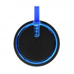 Wholesale Round Style Portable Bluetooth Speaker with Carry Strap BS119 (Blue)