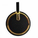 Wholesale Round Style Portable Bluetooth Speaker with Carry Strap BS119 (Gold)