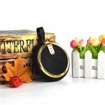 Wholesale Round Style Portable Bluetooth Speaker with Carry Strap BS119 (Gold)