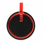Wholesale Round Style Portable Bluetooth Speaker with Carry Strap BS119 (Red)