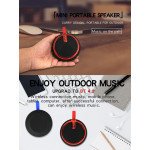 Wholesale Round Style Portable Bluetooth Speaker with Carry Strap BS119 (Red)