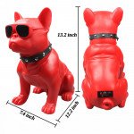 Wholesale X-Large Full Size Cool Design Sunglasses Pit Bull Dog Portable Bluetooth Speaker CH-M11 (Black)