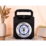 Wholesale Loud Boom Box LED Light Portable Bluetooth Speaker with Handle CS5 (Black)