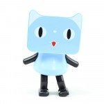 Wholesale Smart Music Dancing Cat Portable Bluetooth Speaker with Strap Cute Cat (Blue)