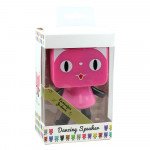 Wholesale Smart Music Dancing Cat Portable Bluetooth Speaker with Strap Cute Cat (White)