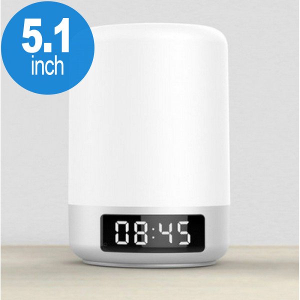 Wholesale 7 LED Light Color Choice Alarm Clock Portable Bluetooth Speaker D58