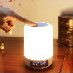 Wholesale 7 LED Light Color Choice Alarm Clock Portable Bluetooth Speaker D58