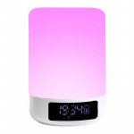 Wholesale 7 LED Light Color Choice Alarm Clock Portable Bluetooth Speaker D58