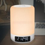 Wholesale 7 LED Light Color Choice Alarm Clock Portable Bluetooth Speaker D58