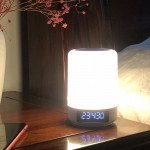 Wholesale 7 LED Light Color Choice Alarm Clock Portable Bluetooth Speaker D58