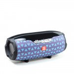 Wholesale Drum Style Loud Portable Bluetooth Speaker with Phone Holder and Long Strap E14+ (Blue Gray)