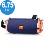 Wholesale Carry to Go Chrome Metallic Design Portable Bluetooth Speaker ET801 (Blue)