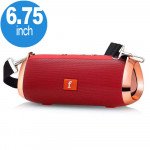 Wholesale Carry to Go Chrome Metallic Design Portable Bluetooth Speaker ET801 (Red)