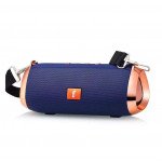 Wholesale Carry to Go Chrome Metallic Design Portable Bluetooth Speaker ET801 (Blue)