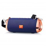 Wholesale Carry to Go Chrome Metallic Design Portable Bluetooth Speaker ET801 (Blue)