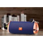 Wholesale Carry to Go Chrome Metallic Design Portable Bluetooth Speaker ET801 (Blue)