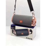 Wholesale Carry to Go Chrome Metallic Design Portable Bluetooth Speaker ET801 (Gray)