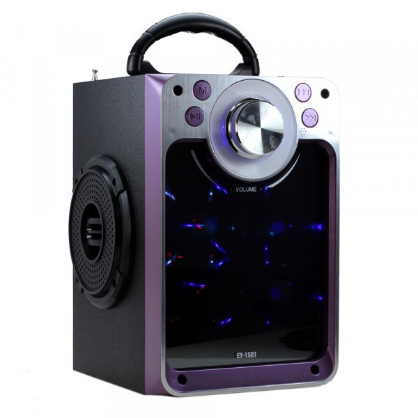 Wholesale LED Screen Light Portable Bluetooth Speaker MHS001 (Purple)