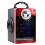 Wholesale LED Screen Light Portable Bluetooth Speaker MHS001 (Red)