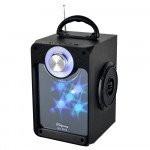 Wholesale LED Screen Light Portable Bluetooth Speaker MHS001 (Black)