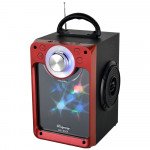 Wholesale LED Screen Light Portable Bluetooth Speaker MHS001 (Red)