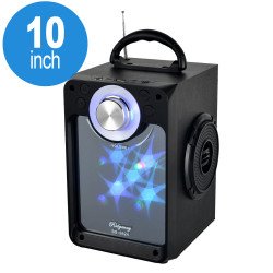 LED Screen Light Portable Bluetooth Speaker MHS001 (Black)