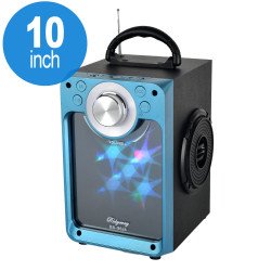 LED Screen Light Portable Bluetooth Speaker MHS001 (Blue)