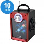 Wholesale LED Screen Light Portable Bluetooth Speaker MHS001 (Red)