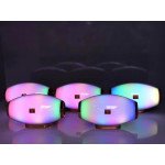 Wholesale Premium Rainbow LED Light Portable Bluetooth Speaker F1 (Blue)