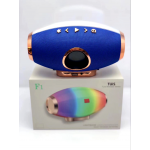 Wholesale Premium Rainbow LED Light Portable Bluetooth Speaker F1 (Blue)