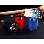 Wholesale Golden Ring Round Active Portable Bluetooth Speaker F18 (Red)